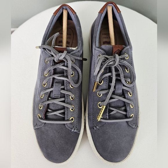 Sperry Women's Vulcanized Anchor Plushwave LTT Suede Sneaker Shoes 6.5 - Picture 6 of 16